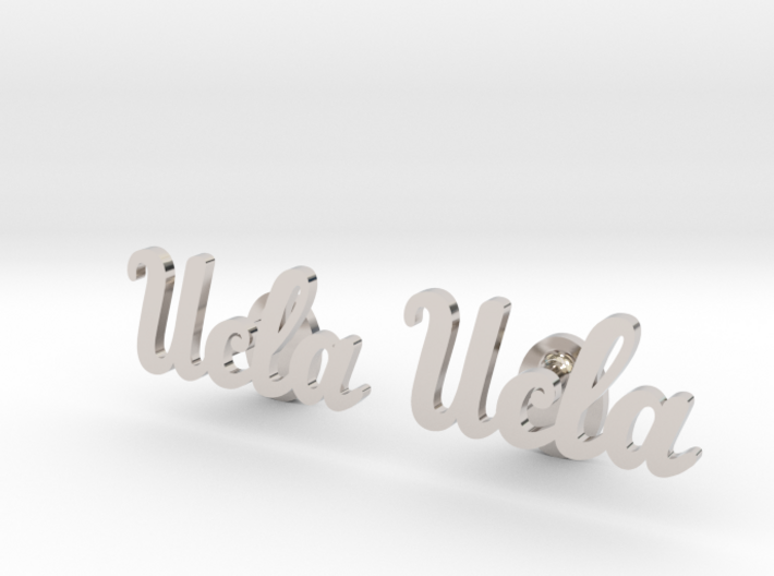 UCLA Cufflinks, Customizable 3d printed