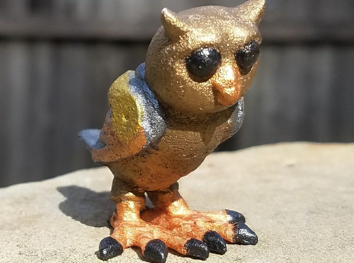 Mechanical Owl 3d printed 