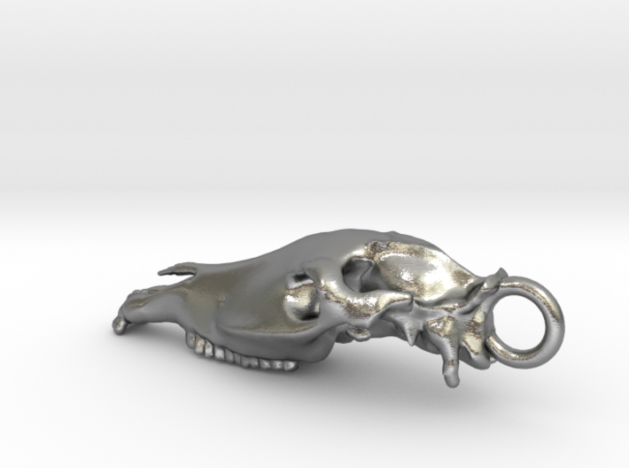 horse cranium pendant - 40mm 3d printed