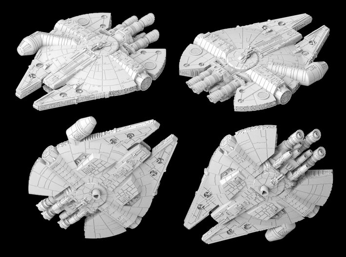 YT-1300 &quot;Limping Lady&quot; (1/270) 3d printed