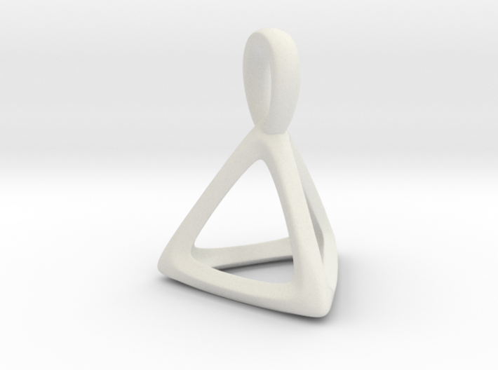 Tetrahedron Platonic Solid Pendant 3d printed