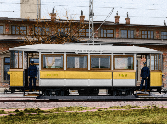 POHEV CMg 1610 / C 1534 Wheelbase 1:87 3d printed Photo of the tram
