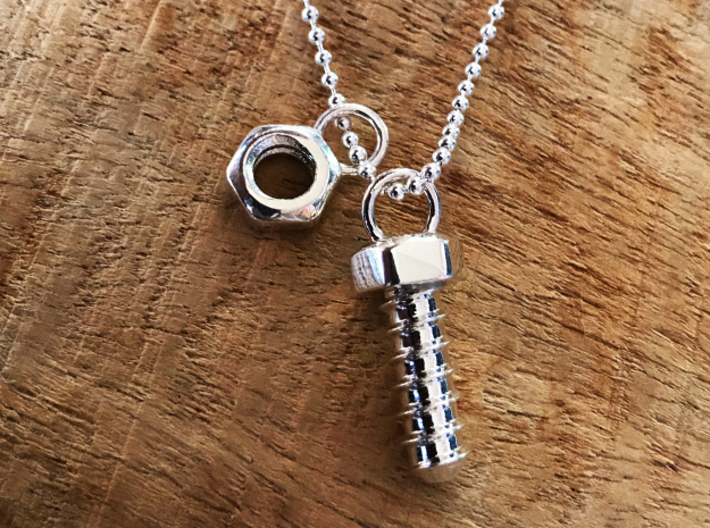 Screw Pendant (Fits with the Bolt Pendant) 3d printed