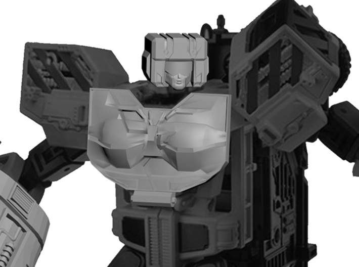 Garnetron Bot Head (2 Parts) 3d printed 