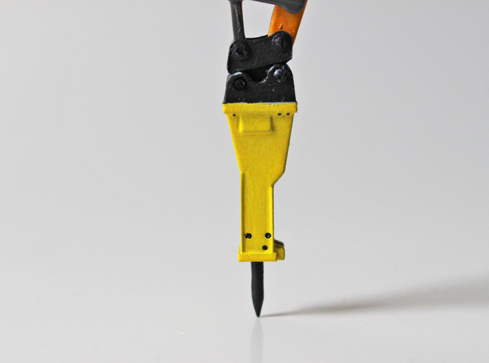HO - Hydraulic Hammer for 15-20t excavators 3d printed Painted and assembled model