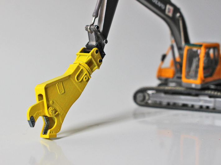HO - Steel Shear for 25-35t excavators 3d printed Painted and assembled model