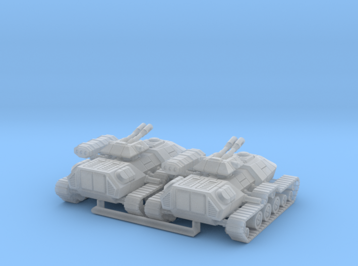 1/270 Rebel T3-B Heavy Attack Tanks (2) 3d printed