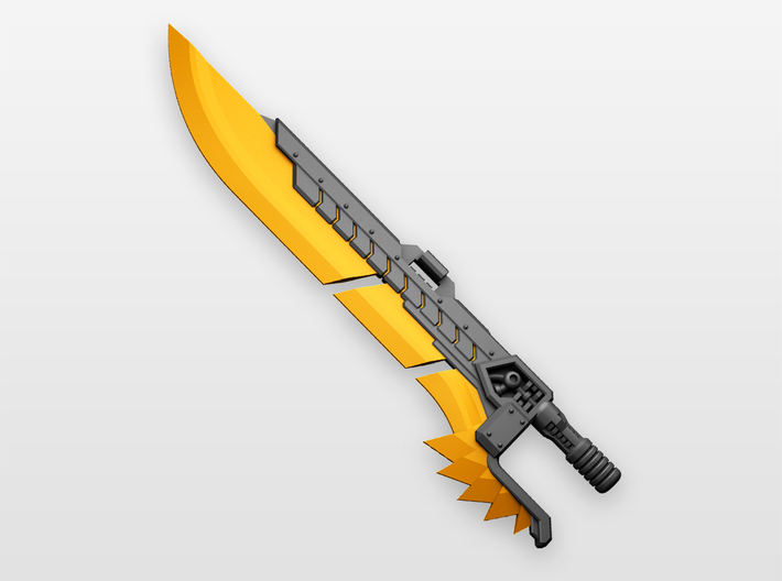 'Lava Lancer' Sword (extended variant) 3d printed 