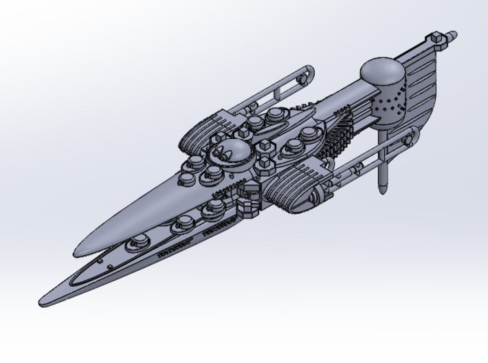Last Exile. Dreadnought of Ades Federation 3d printed 