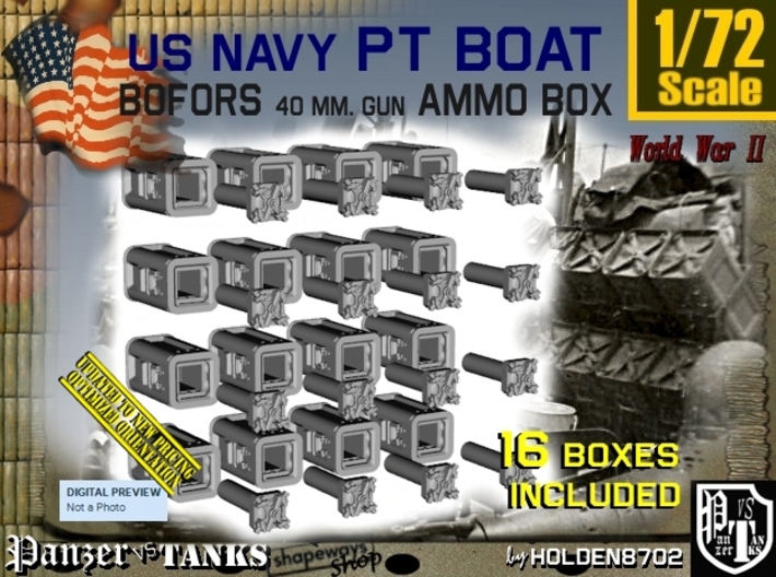1/72 Bofors Ammo Box Set101 3d printed