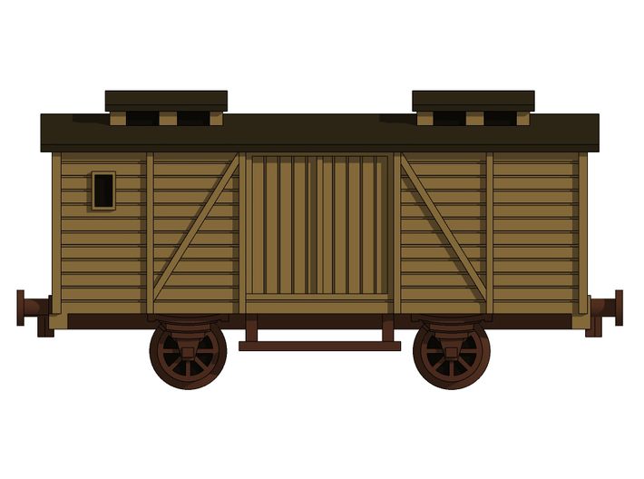 Railroad_wagons_1:285 3d printed 
