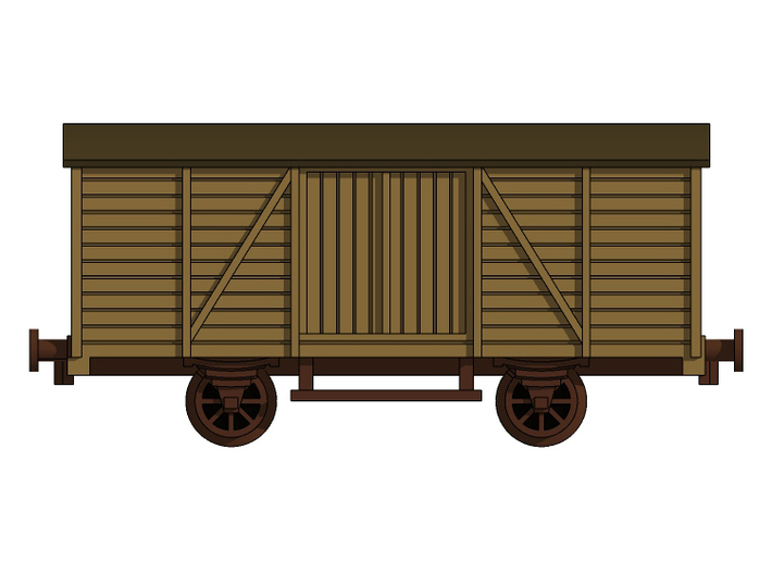 Railroad_wagons_1:285 3d printed 