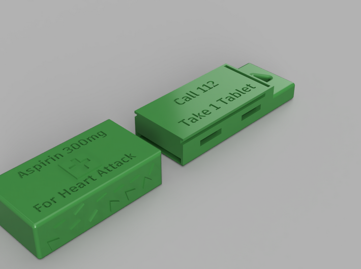Keychain Aspirin Dispenser V3.12 3d printed 3D Render *not printed product