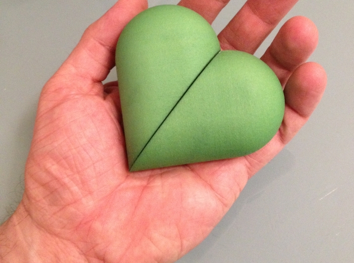 Heart Amulet Big - Inner Part 1 Photo 3d printed 