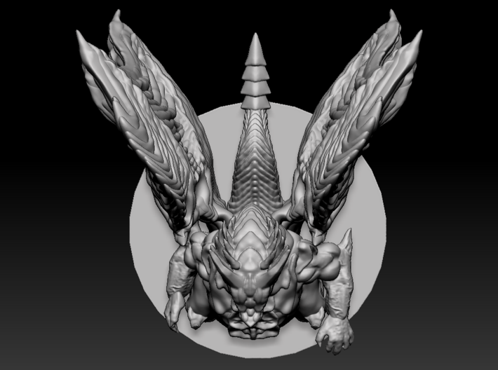 Kushala Daora (Huge, Elder Dragon) 3d printed 