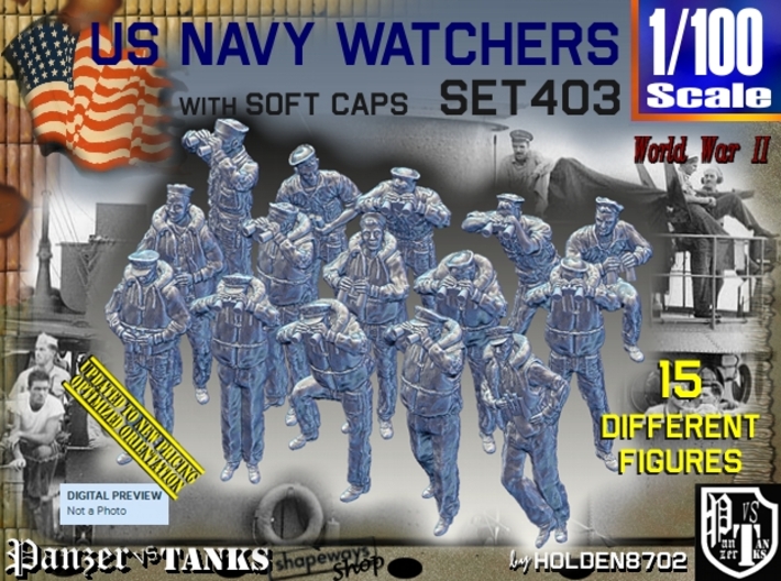 1/100 USN Watchers Set403 3d printed