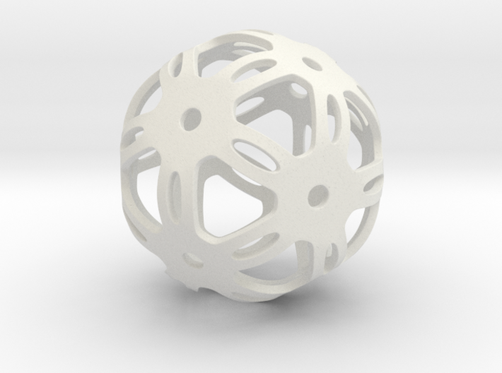 Well Rounded Symmetrical Sphere  3d printed 