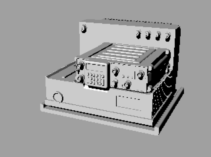 Harris radio AN/VRC-103 with AN/PRC-117 3d printed 