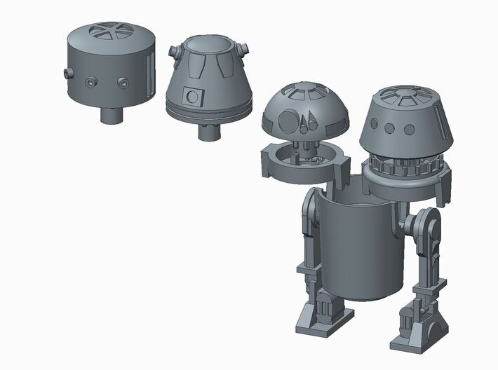 PRHI Kenner Astromech R2/R3/R4/R5 Kit - Legs 3d printed 
