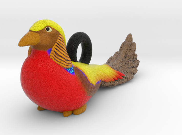 Golden Pheasant Ornament 3d printed