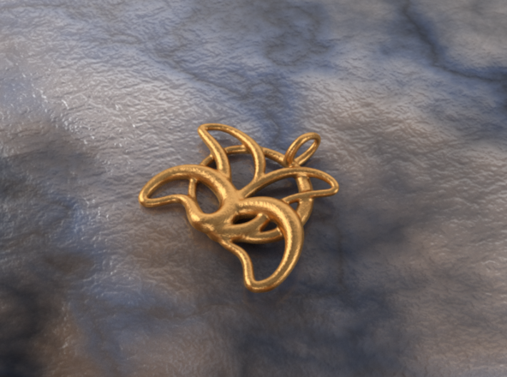 leafs of flower 3d printed bronze material