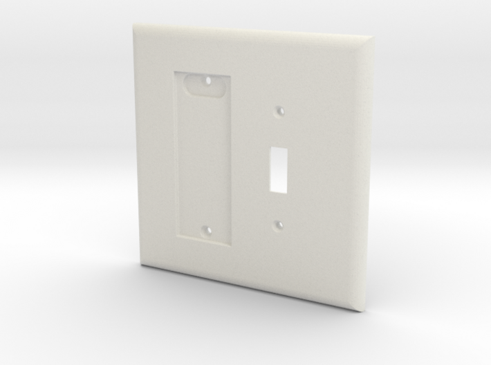 Philips HUE Dimmer 2 Gang Toggle Switch Plate 3d printed