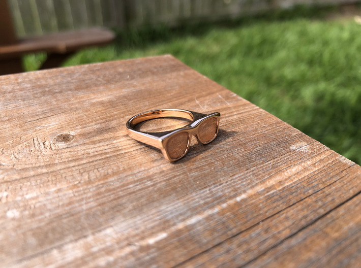 Glasses Ring 3d printed 