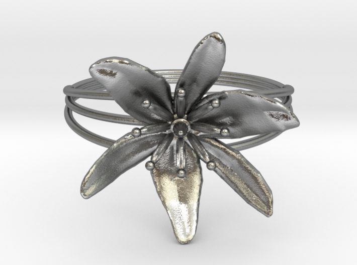 The Lily Ring 3d printed