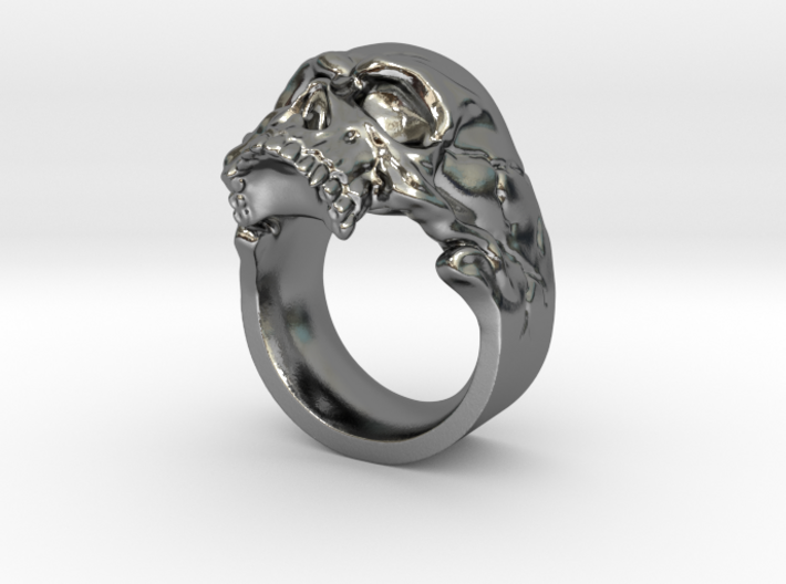 Vampiro Skull Ring 3d printed