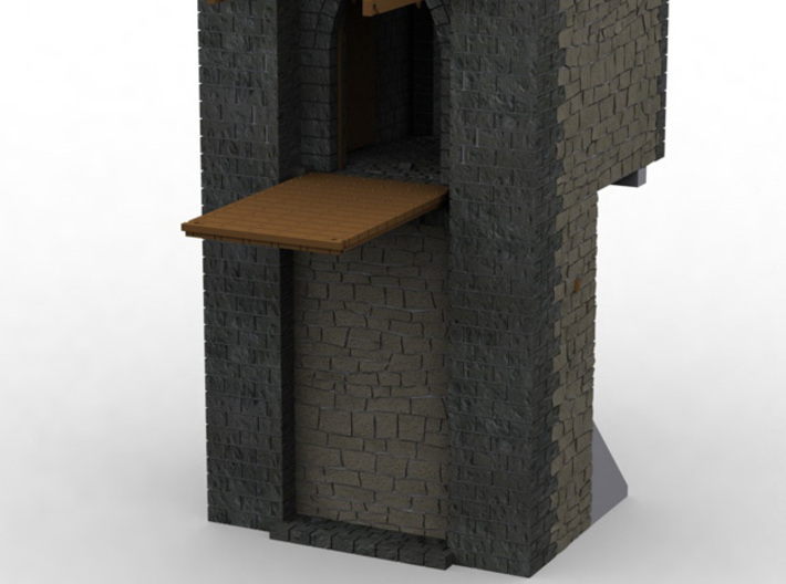 HOF023 - Base of the castle gate tower 3d printed 