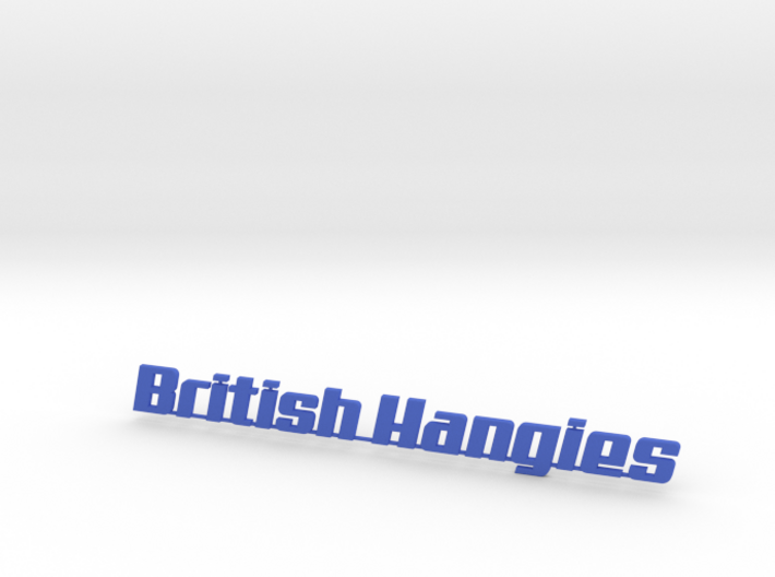 British Hangies Car Badge 3d printed