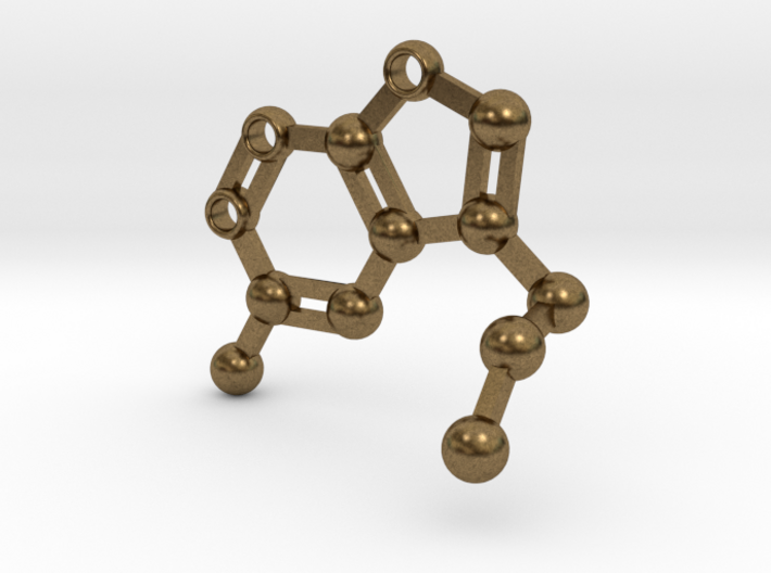 serotonin keychain 3d printed