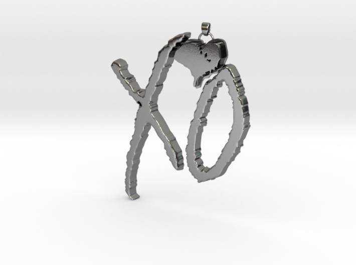 XO Pendant 3d printed