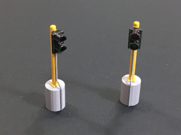 1/64 Stop Go lights 3d printed
