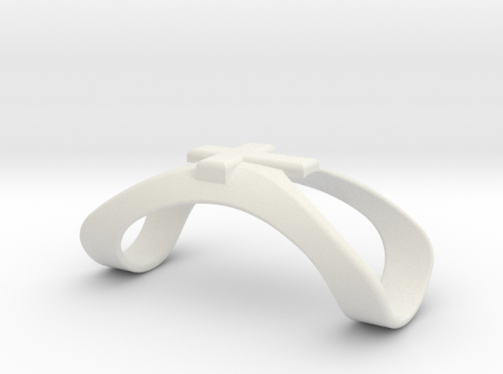 Finger Splint Ring with Cross 3d printed