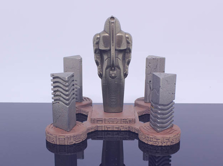 Fifth Element Stones display 3d printed 