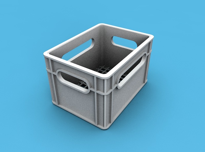 1/10th scale crate 3d printed render from the model