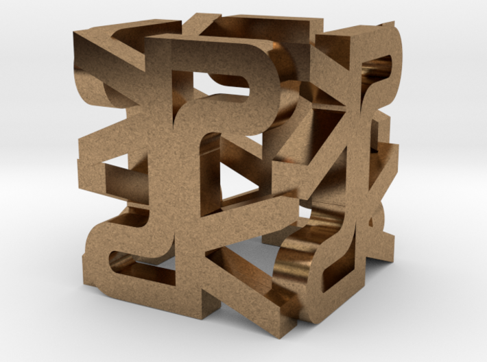 The Parallelkeller pendant &quot;The PK Cube&quot; 3d printed