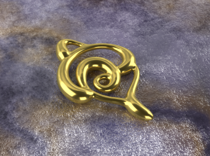 Snakes 3d printed gold material