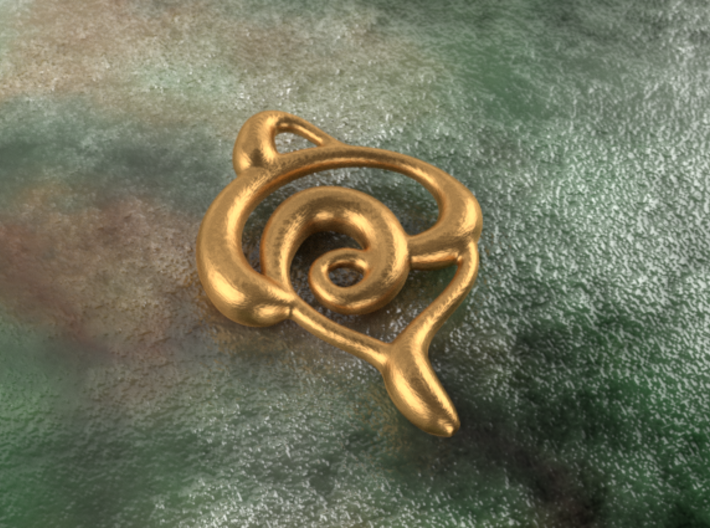 Snakes 3d printed bronze material