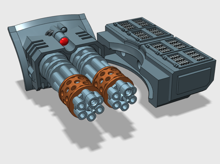 Phobos Battle Tank: Gat.Cannon Turret Weapon 3d printed