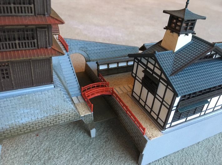 Onsen diorama base 3d printed 