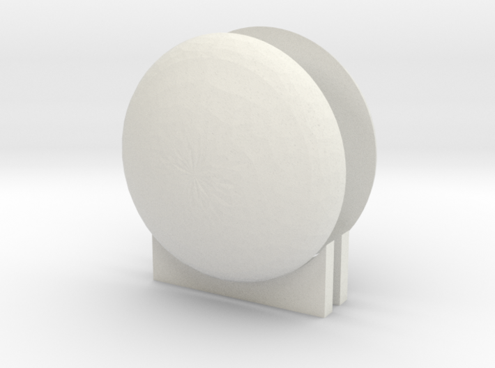 'N &amp; HO Scale' - LNG Tank Ends &amp; Supports for 3/4&quot; 3d printed