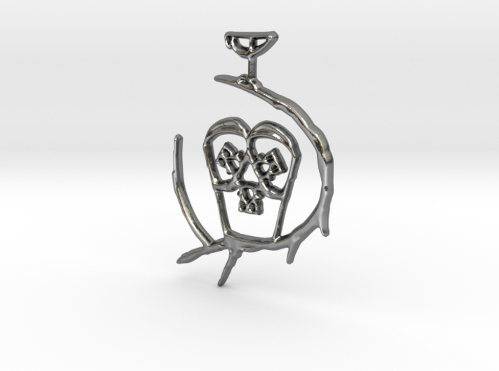 Moma-Owl Ring Keeper Pendant 3d printed
