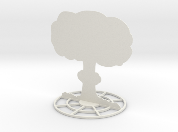 Mushroom Cloud Explosion Marker Template 3d printed