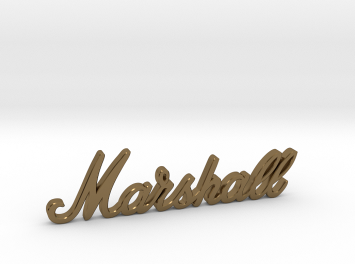 Marshall Logo - 2.5&quot; for Pinball Speaker Panel 3d printed