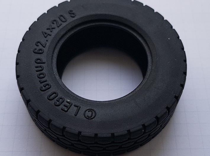 Felge Rim for 1:14 Tamiya / Lego Tire 62.4 x 3d printed