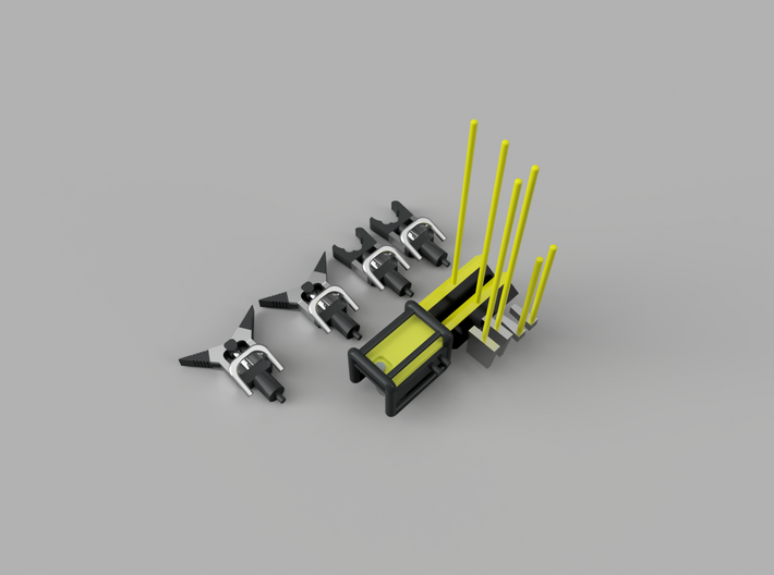 Rescue Equipment Set 1-87 HO Scale 3d printed 