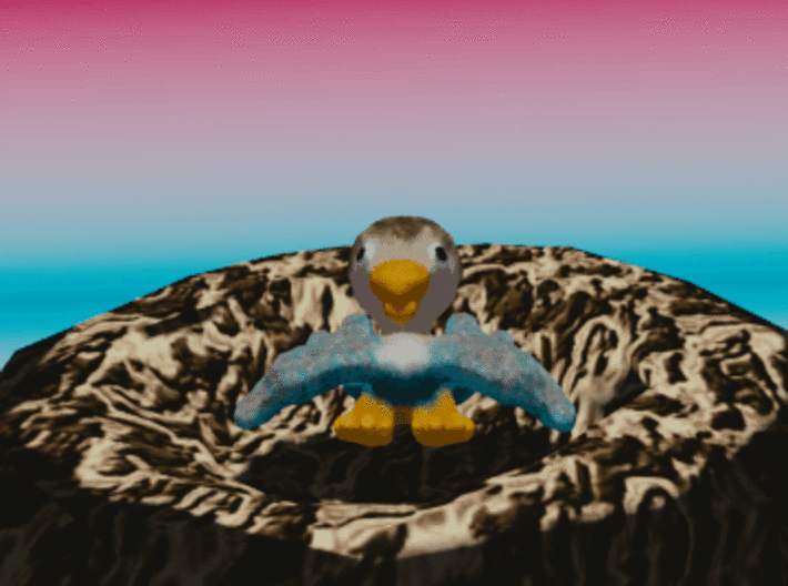 Baby Eaglet (wings down) 3d printed 