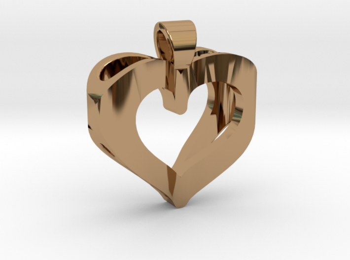 Heart of infinite love [pendant] 3d printed